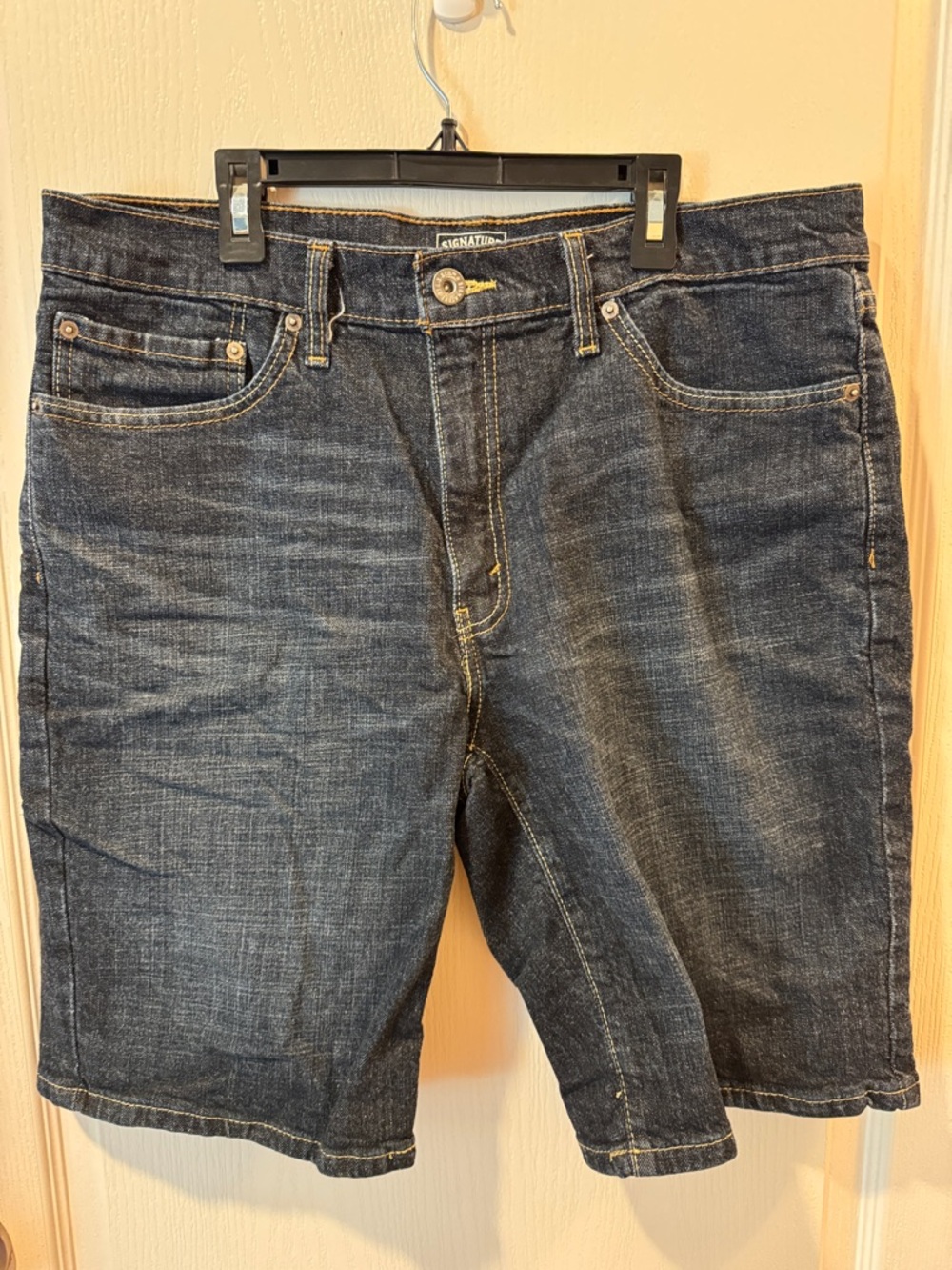 Signature Dark Indigo Denim Jean Shorts